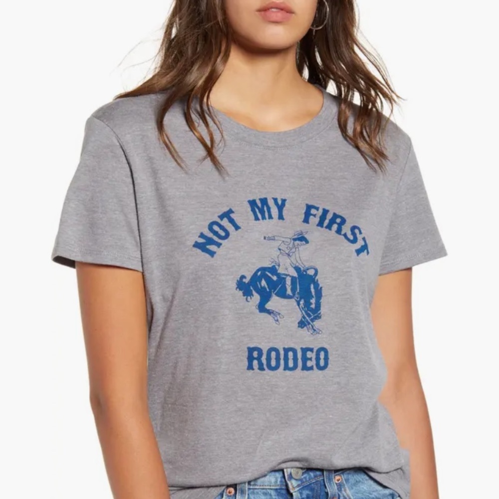 Sub_Urban Riot Gray Tee with Blue Graphic